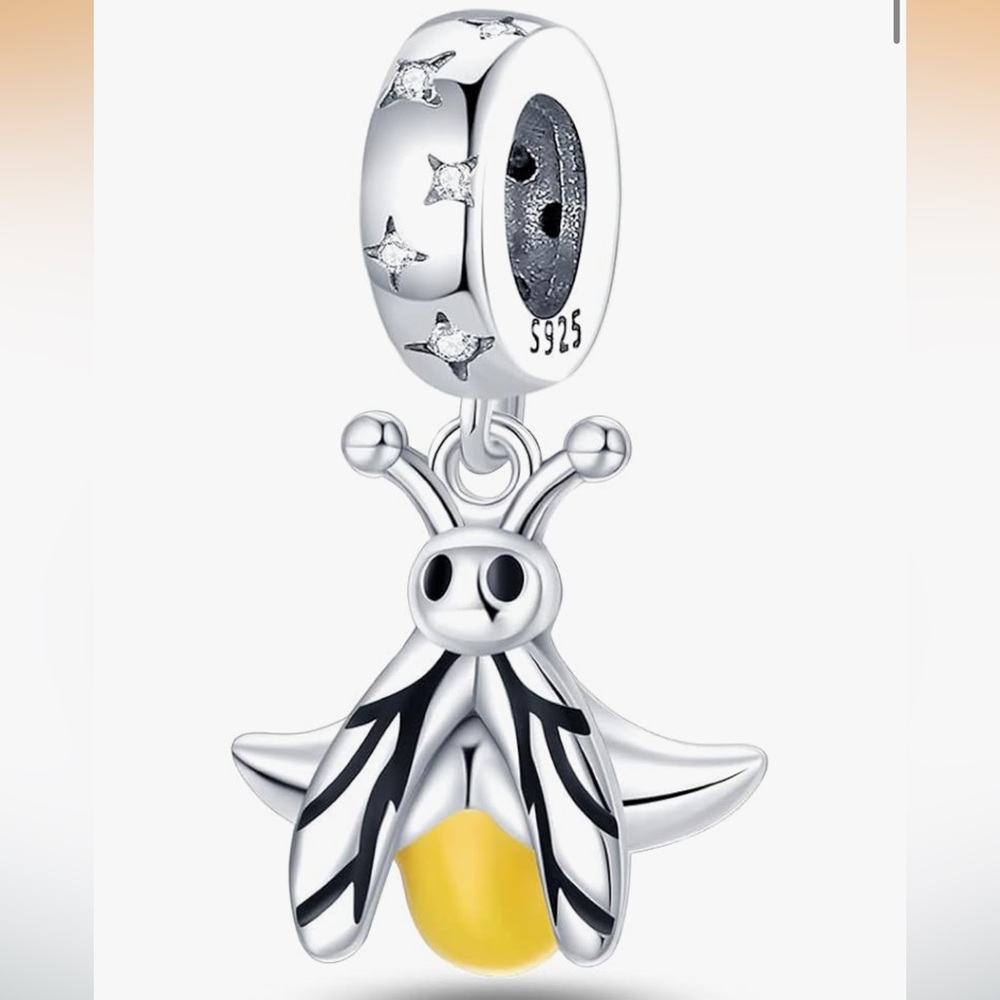 🐝 Sterling Luminous Bumblebee Charm-For Pandora & Other Bracelets